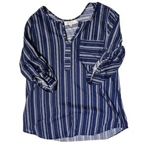 💙💙Eden & Olivia 3/4 Sleeve Top Sz L💙💙